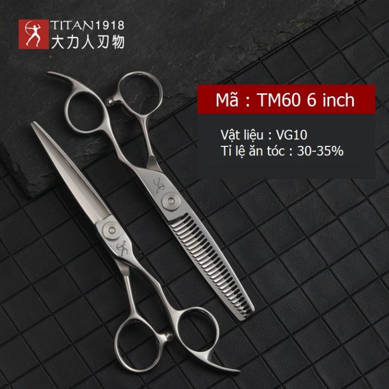 Bô kéo cắt tóc TiTan TM60 VG10 Steel