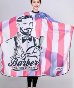 Áo choàng cắt tóc Barber cờ mỹ
