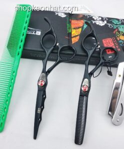 Kéo nhật Kasho Đen KN - 01 quai vênh