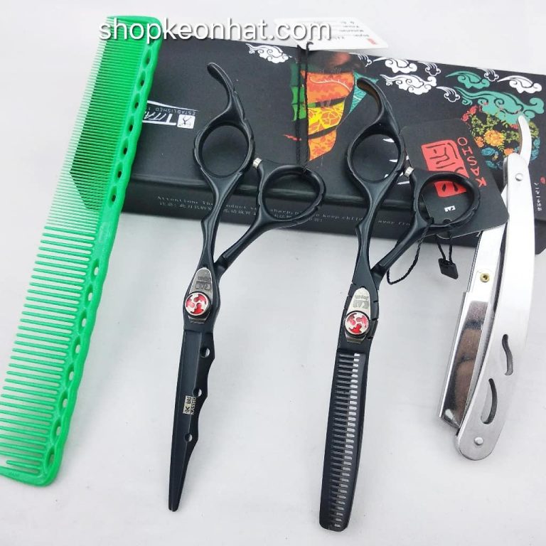 Kéo nhật Kasho Đen KN - 01 quai vênh