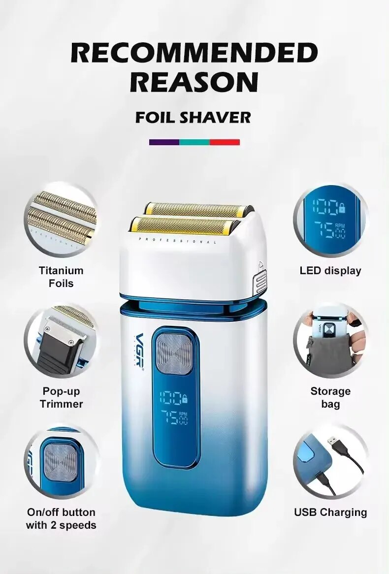 Máy cạo râu tóc VGR V-362